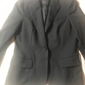 Theory black wool blazer size 8